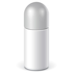 Realistic White Cosmetics bottle can Spray