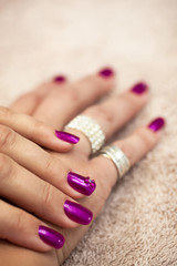 Purple nails