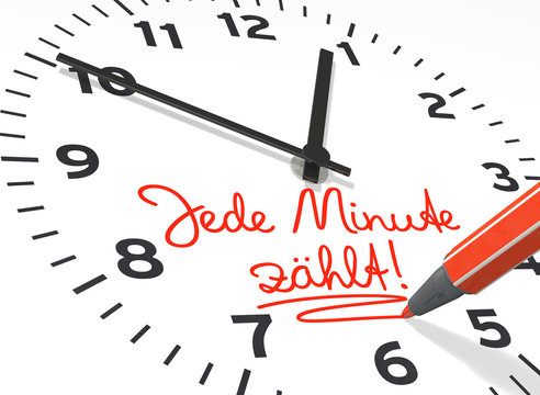 Jede Minute z&auml;hlt!