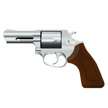 Chrome revolver
