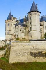 Fototapeta na wymiar Saumur castle, France