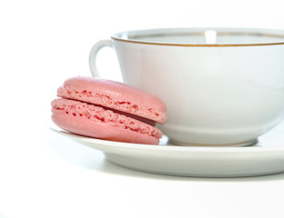 macaron à la fraise rafiné