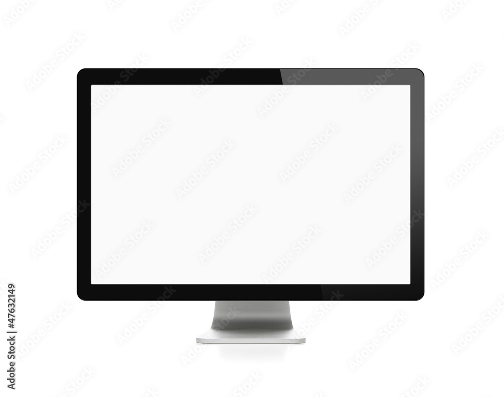 Fototapete blank computer monitor with clipping path for the screen