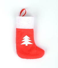 christmas socks on white background