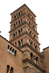 Fototapeta premium church tower , Rome, Italy