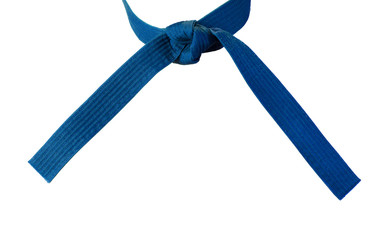Tied Karate Blue Belt