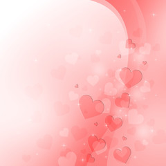 Beautiful light background to the Valentine's day