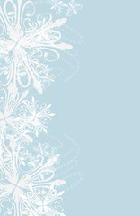 New Year background with snowflakes