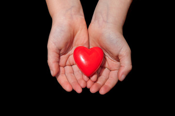 Fototapeta premium hands with a heart