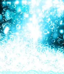 Abstract Background with lights and Bubbles.