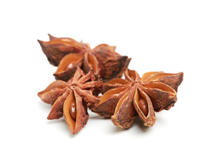 star anise isolated on a white background