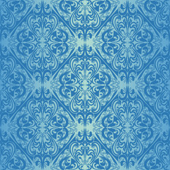 Seamless blue wallpaper - style retro.