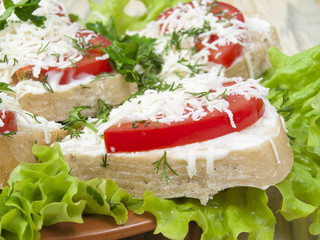 sandwiches on a table