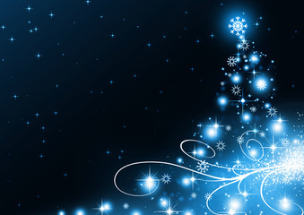 The best Christmas golden tree background