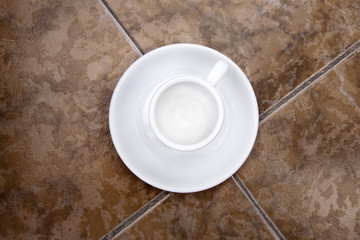 empty coffee cup