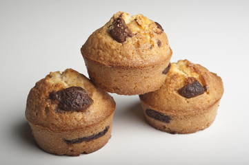  Muffins with chocolate