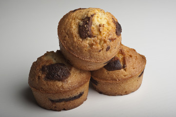  Muffins with chocolate