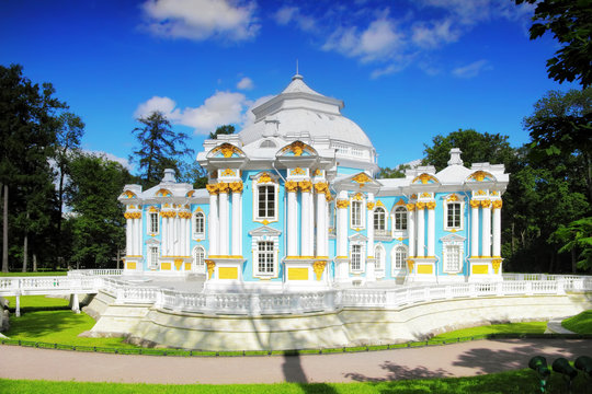 Pavilion Hermitage in Tsarskoe Selo. St. Petersburg, Russia