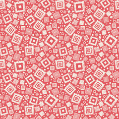 Vector textured geometric squares seamless pattern background