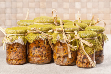 Marinated mushrooms © mholka