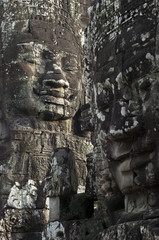 Fototapeta na wymiar Twarze świątyni Bayon. Angkor. Kambodża