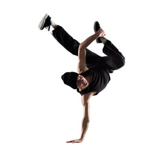Young man breakdancing - 47647342