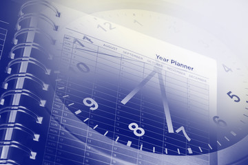 Clock and year planner