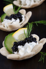 Black Caviar Canape
