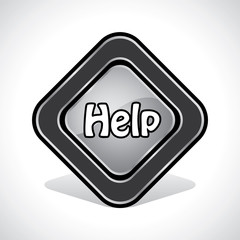 Help  Icon Design Stock Vector
