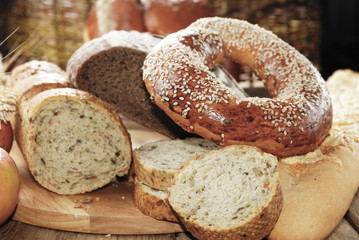 Different kinds of bread