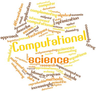 Word cloud for Computational science