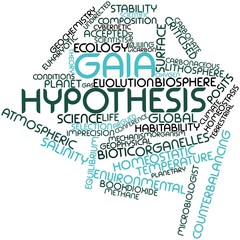 Word cloud for Gaia hypothesis