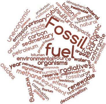 Word cloud for Fossil fuel