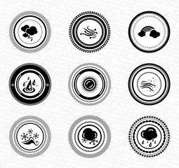 Black retro labels and badges: nature