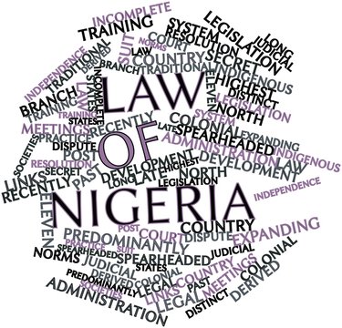 Word cloud for Law of Nigeria
