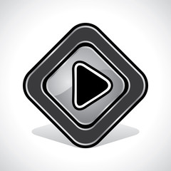 Play Icon Design Stock Vector