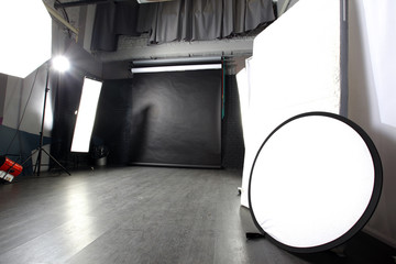 interior of a modern photo studio