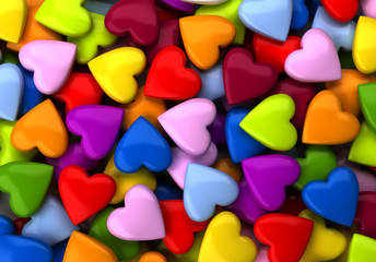 Colorful Hearts