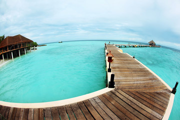 Stunning tropical landscape in Maldives