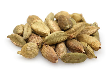 Cardamom on a white background