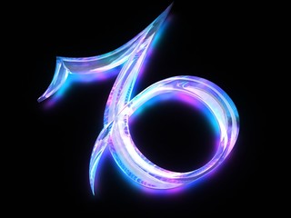 zodiac sign capricornus (goat-horned (The Sea-Goat))