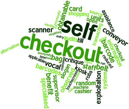 Word cloud for Self checkout