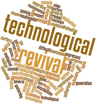 Word cloud for Technological revival