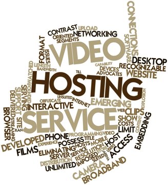 Word cloud for Video hosting service