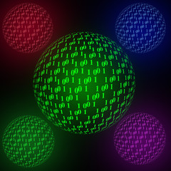 Color Binary Spheres