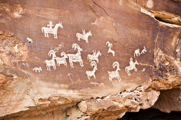 Pétroglyphes - Arches National Park, Utah - USA