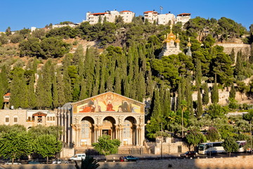 Naklejka premium the Church of all Nations on the Mount of olives in Jerusalem