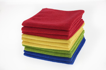 Four colors of towels/ rags