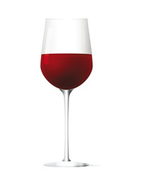 Glass of red wine