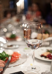 Abstract image of a celebratory table.